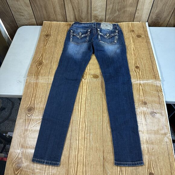 Miss Me Jeans Skinny Ankle Rhinestone Beaded Pockets Size 26 JE8111AK2 - Picture 14 of 16